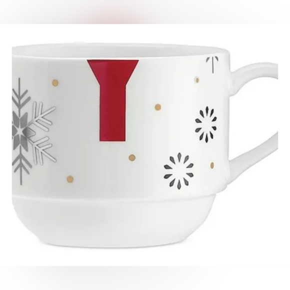 The Cellar stackable mugs multicolor Holiday JOY 4 - Picture 2 of 7